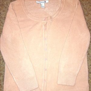 Forever21 Tan/Peach Cardigan